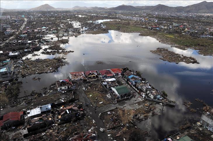 AA records typhoon's real destruction from air