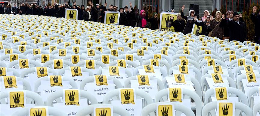 Rabia Platformu'ndan "Sessiz Sandalye" eylemi