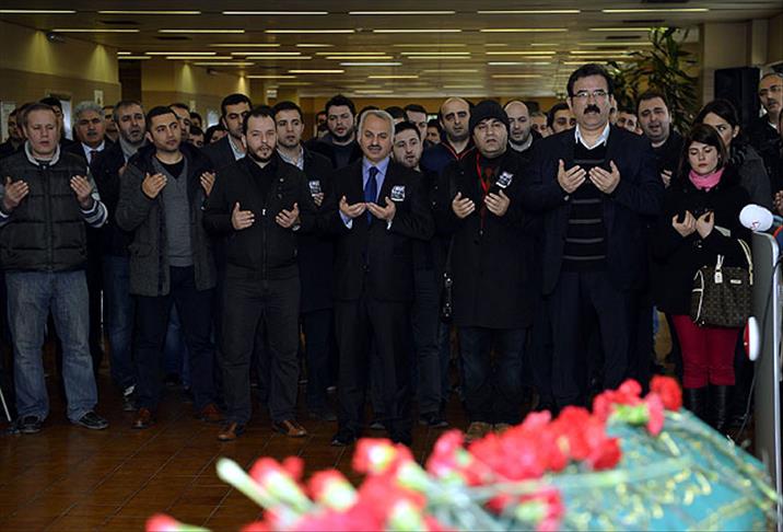 Libya'da öldürülen THY personeline tören düzenlendi