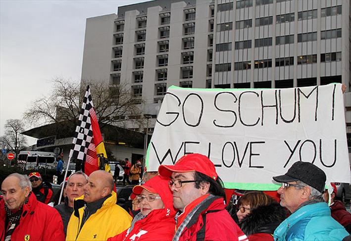 Schumacher'i doğum gününde yalnız bırakmadılar