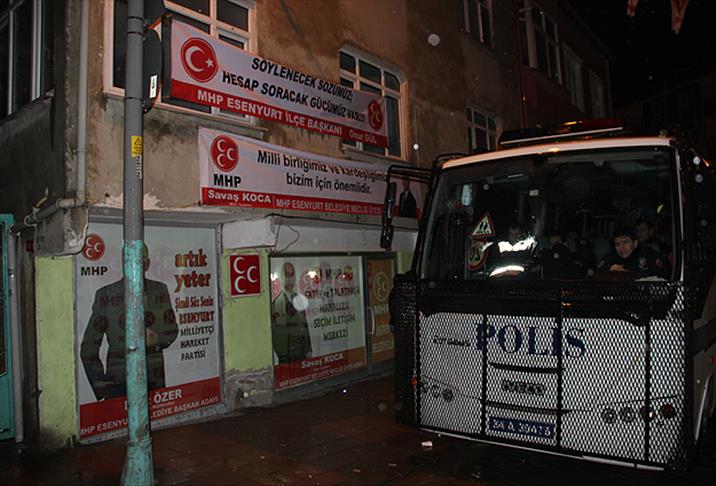MHP seçim bürosu açılışında silahlı saldırı
