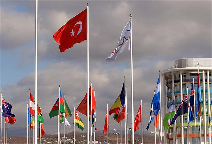 Soçi'de Türk bayrağı dalgalanıyor