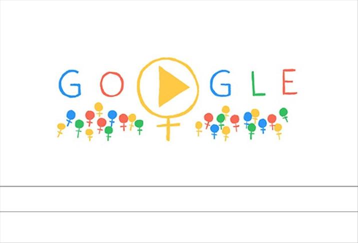 Google doodle celebrates International Women's Day