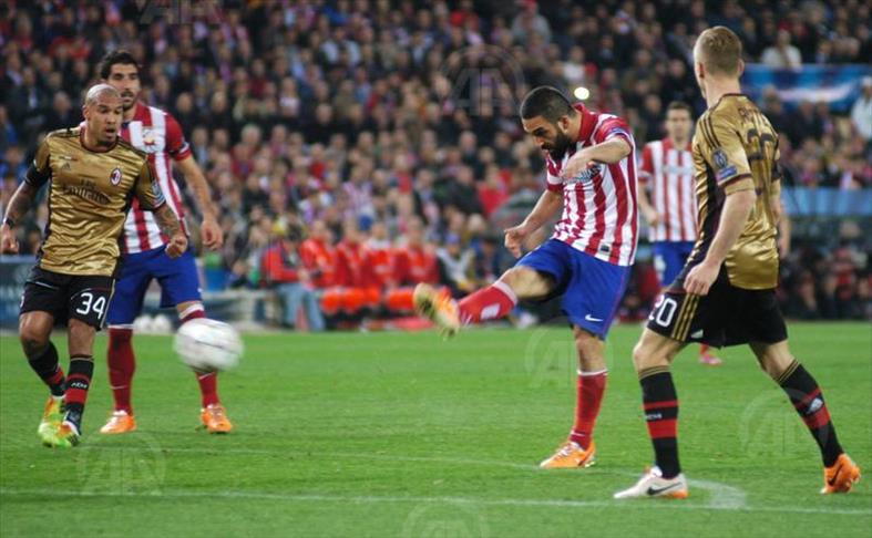 Arda Turan, joueur turc de l'Atletico Madrid, commente le parcours de son club en Ligue des Champions