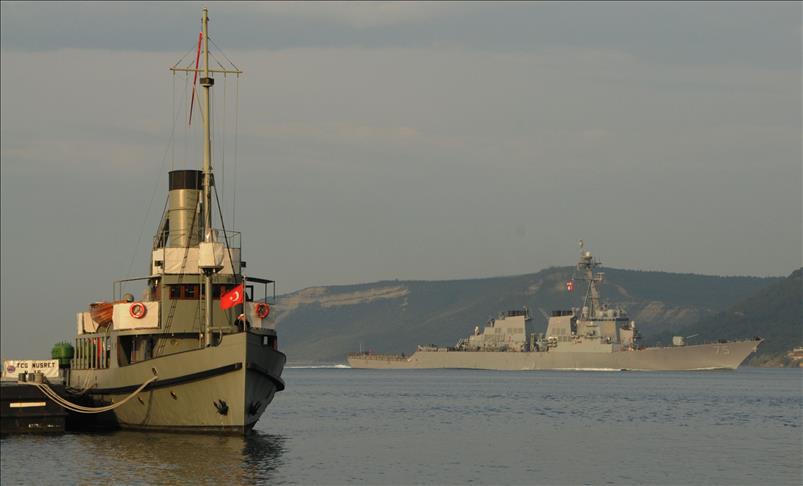 US, French military ships transit Canakkale Strait