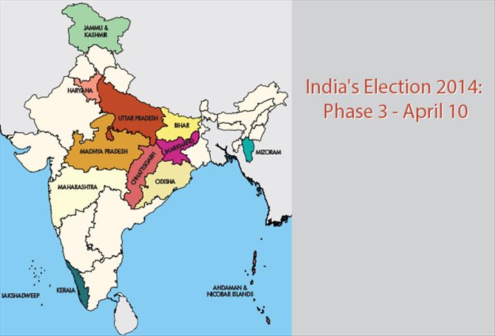 Voting takes place in India election’s biggest day yet