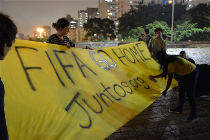 Angry Brazilians take to streets of Sao Paulo