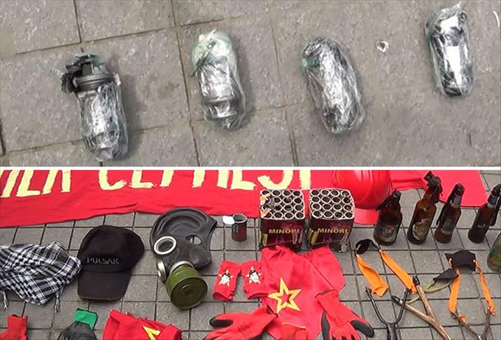 Parça tesirli bombalarla yakalandılar