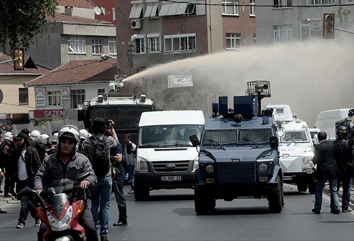 Okmeydanı'nda izinsiz gösteri