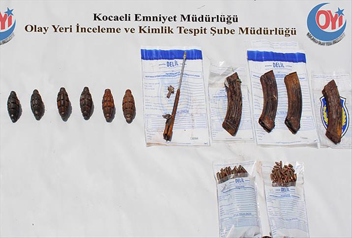 Kocaeli'de silah parçaları bulundu