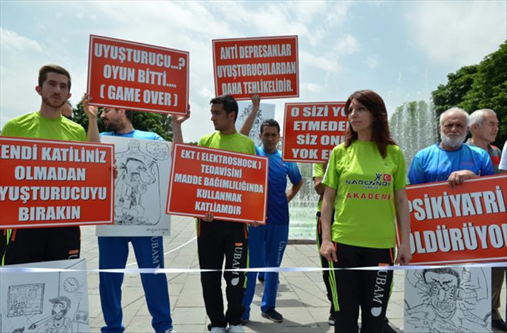 Kızılay'da uyuşturucu karşıtı eylem