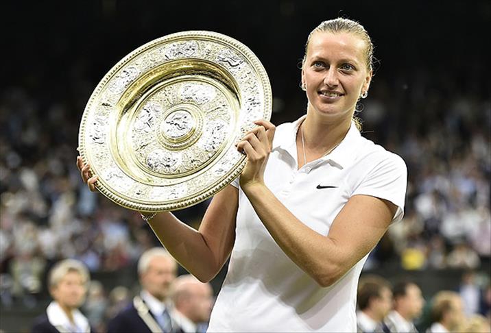 Wimbledon'un kraliçesi Kvitova