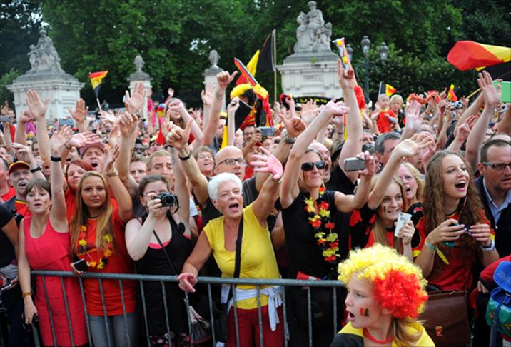 Belçika Milli Takımı coşkuyla karşılandı