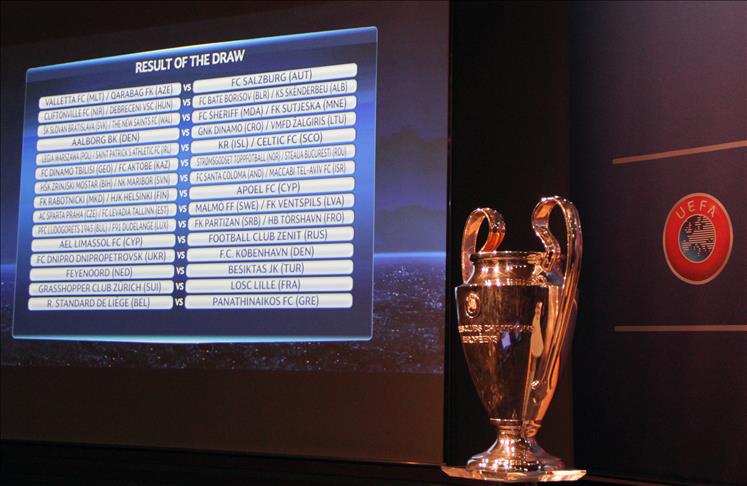 UEFA Champions League draws made in Switzerland