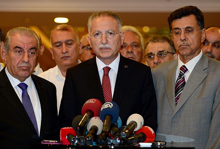 İhsanoğlu, Irak'lı Türkmenlerin temsilcileriyle görüştü