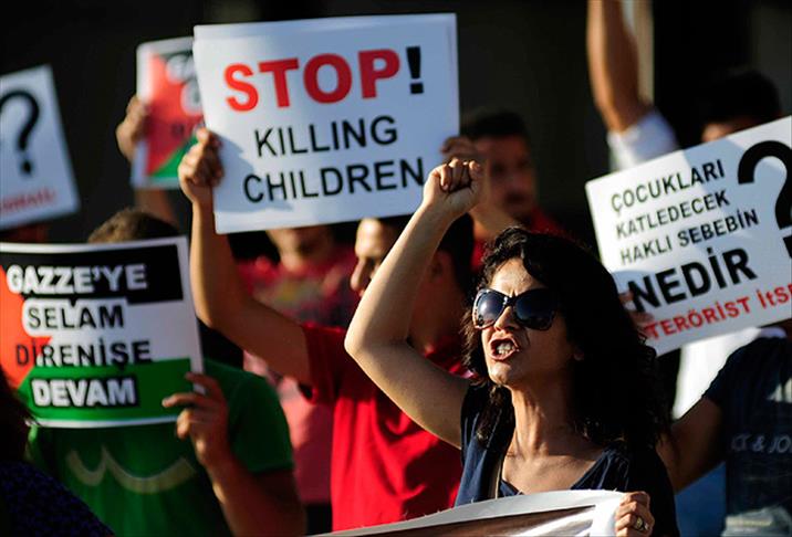 İsrail'in Gazze saldırılarına tepkiler sürüyor
