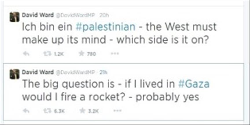 UK politician creates storm with Gaza rocket tweet