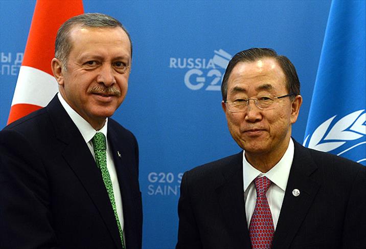 Başbakan Erdoğan Ban Ki-Mun ile görüştü