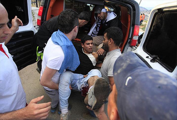 İsrail askerlerinden Filistinli göstericilere müdahale
