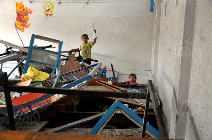 UNRWA: Sept bâtiments à Gaza endommagés en 24 heures