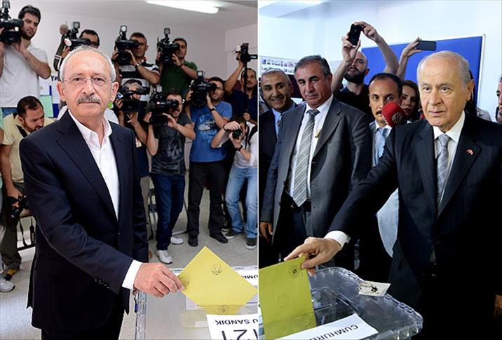 Liderler sandık başında