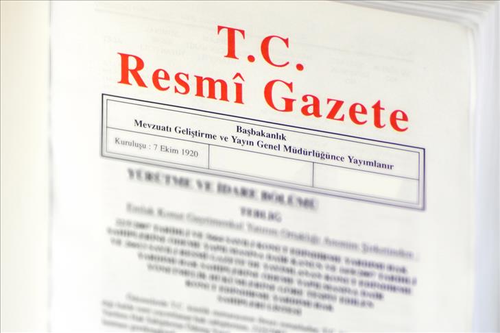 Atama kararları Resmi Gazete'de