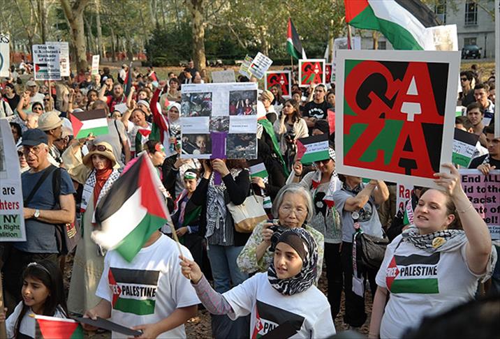 ABD'de Gazze'yle dayanışma yürüyüşü