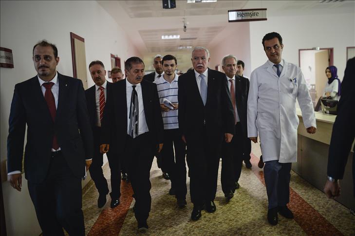 Turkish Health Minister, Palestinian FM visit Gazans