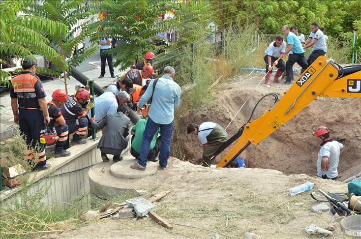 Ankara'da bina inşaatında göçük: 1 ölü