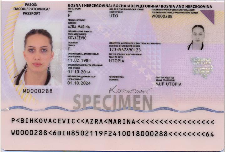 Počelo izdavanje bh. biometrijskih pasoša treće generacije