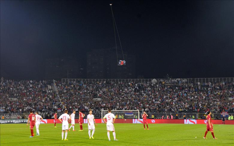 Serbia wants 3-0 victory after Albania 'walk out'