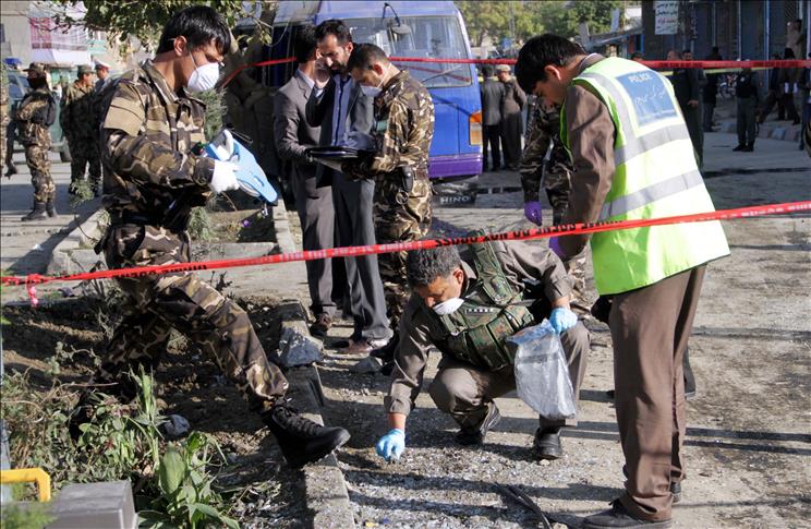 Bomb kills 4 army officers on bus in Afghan capital