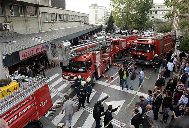 İÜ İstanbul Tıp Fakültesi Hastanesinde yangın