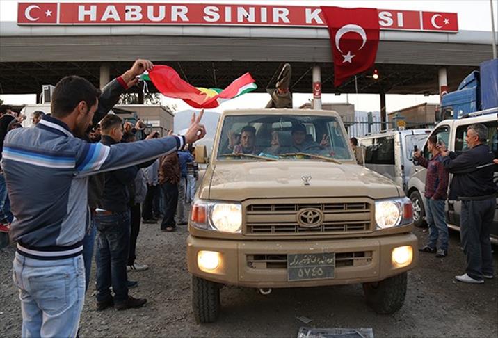 Iraqi peshmerga, heavy weaponry arrive in Turkey