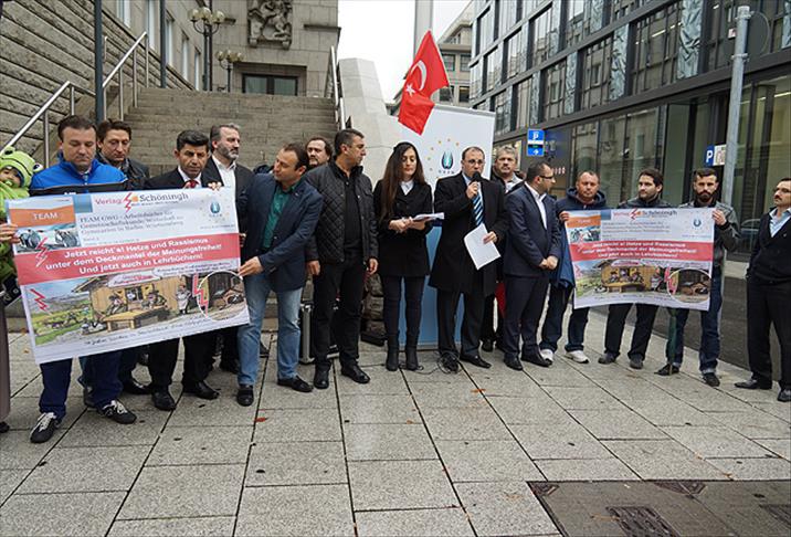 Berlin'de "karikatür" protestosu