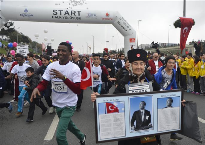 Istanbul marathon attracts thousands, young and old