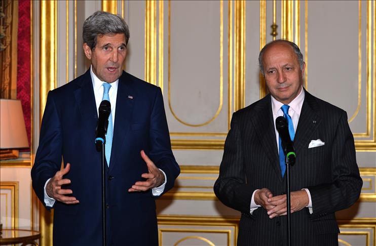 Kerry, Fabius discuss Iran as talks deadline approaches