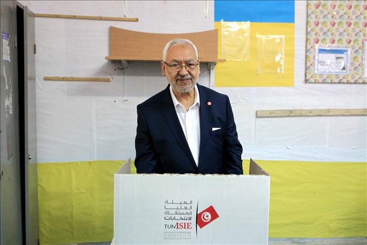 Ghannouchi hails Tunisia's 'historic' election day