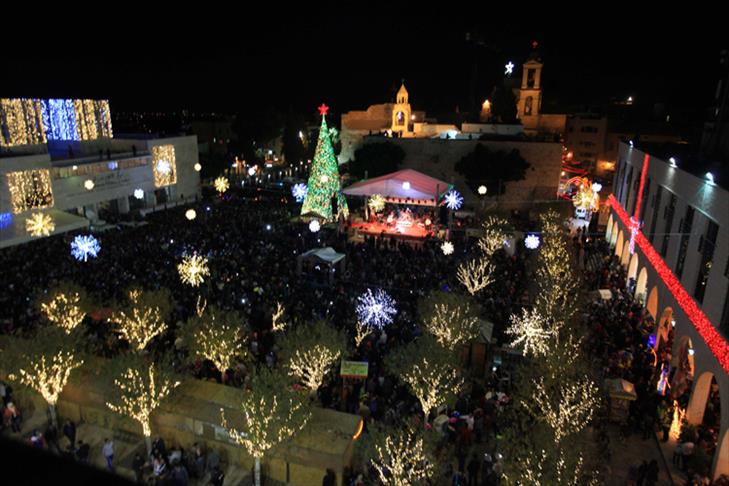 Gaza plight mars Christmas tree lighting in Ramallah