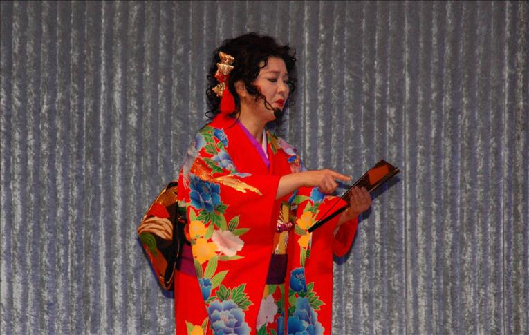 Japanese artist performs Ottoman frigate story in Turkey