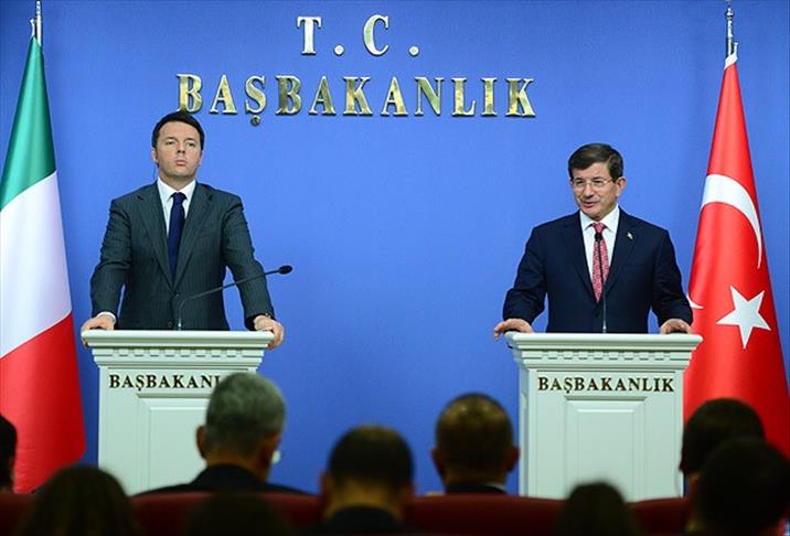 داود أوغلو: إيطاليا تمثل رابع أهم شريك تجاري لتركيا