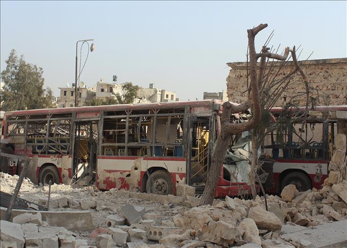 18 civilians killed in bus attack in Syria's Damascus