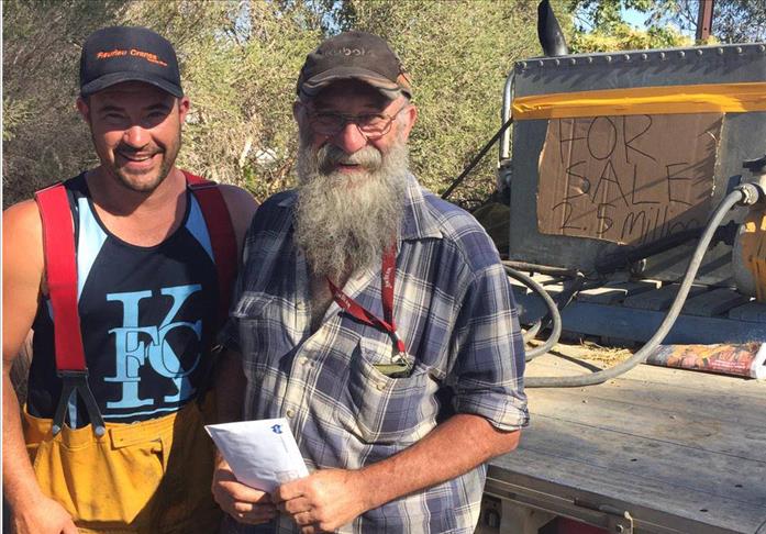 Heroic Aussie mates save homes in fire ravaged town