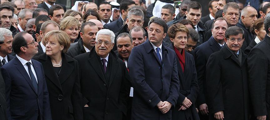Dünya liderleri teröre karşı yürüdü
