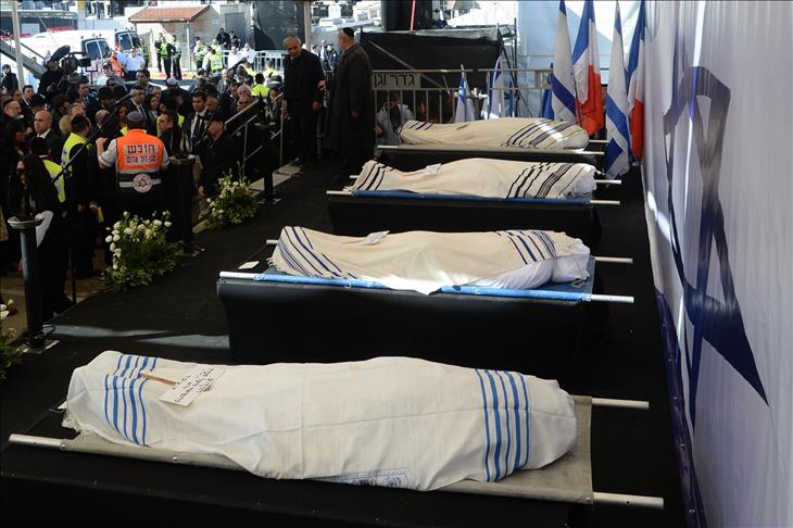 Israelis bury 4 Jews killed in Paris attack