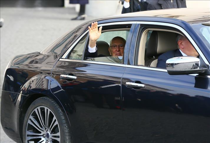 Le président italien Napolitano démissionne