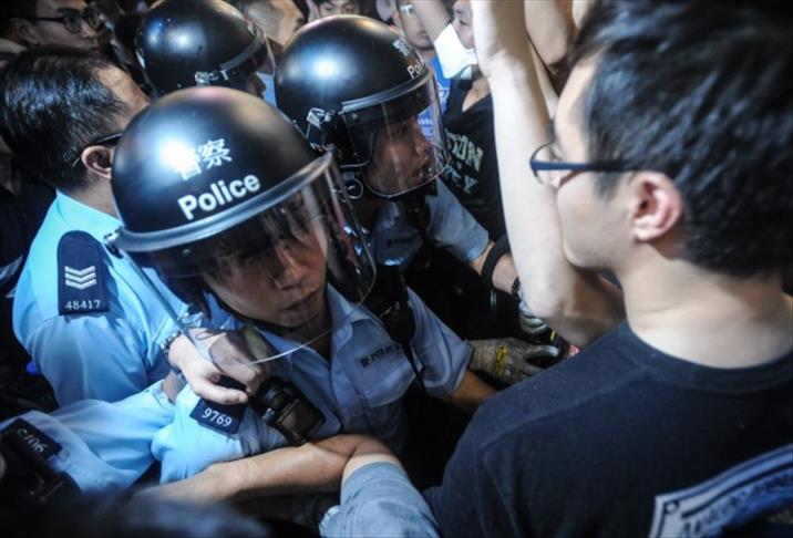 Hong Kong police prepare for pro-democracy rally