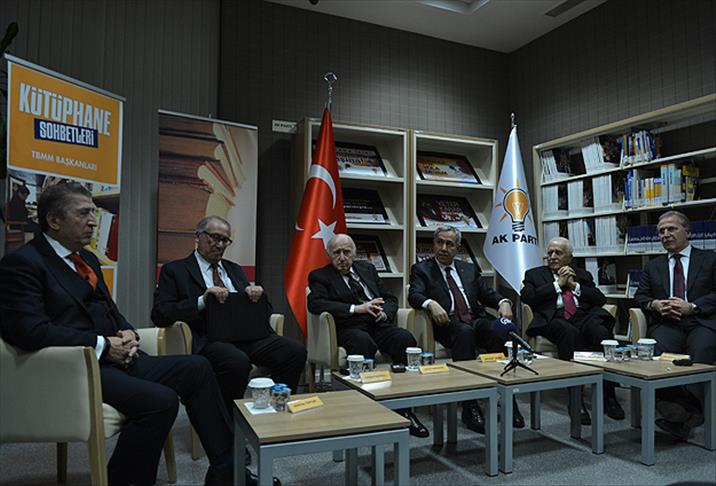 Eski Meclis Başkanları AK Parti Kütüphanesi'nde buluştu