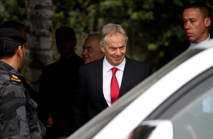 Blair leaves Gaza after brief visit