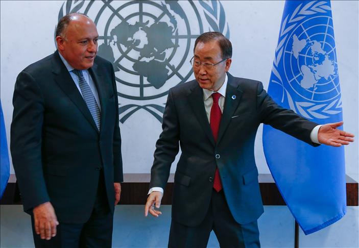 UN chief meets Egyptian FM about Libya
